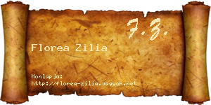 Florea Zilia névjegykártya